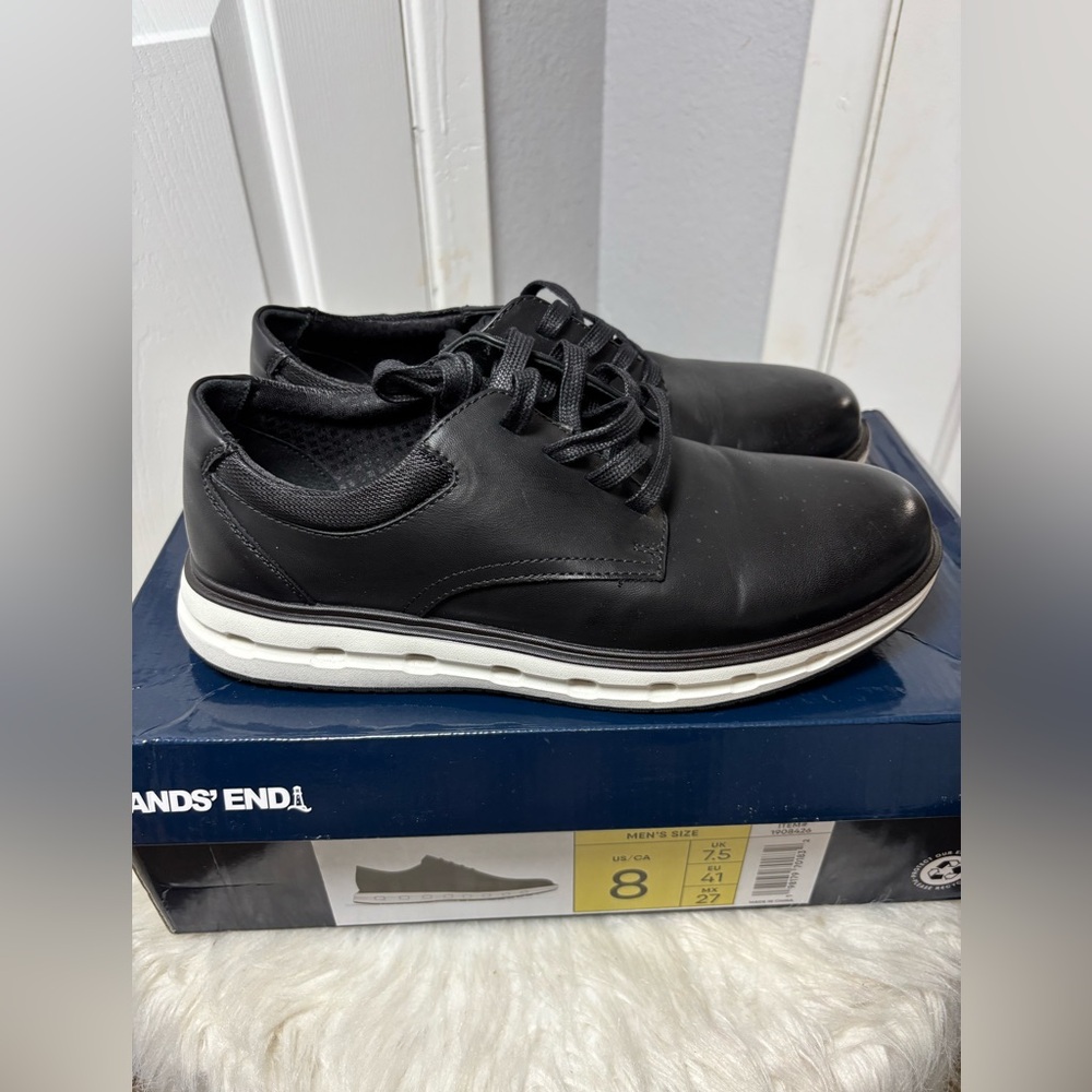Lands' End Men's Black Casual Shoe Size 8